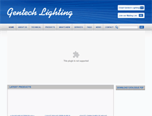 Tablet Screenshot of gentechlighting.com.au